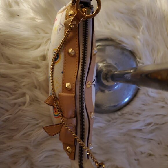 Louis Vuitton Multi-Color Monogram Pochette (20+ years Old).WITHOUT CHAIN M92192 - Picture 5 of 6